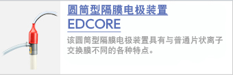 圆筒型隔膜电极装置EDCORE