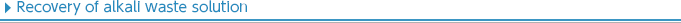 Recovery of alkali waste solution