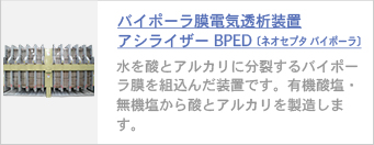 アシライザーBPED（バイポーラ膜電気透析装置）